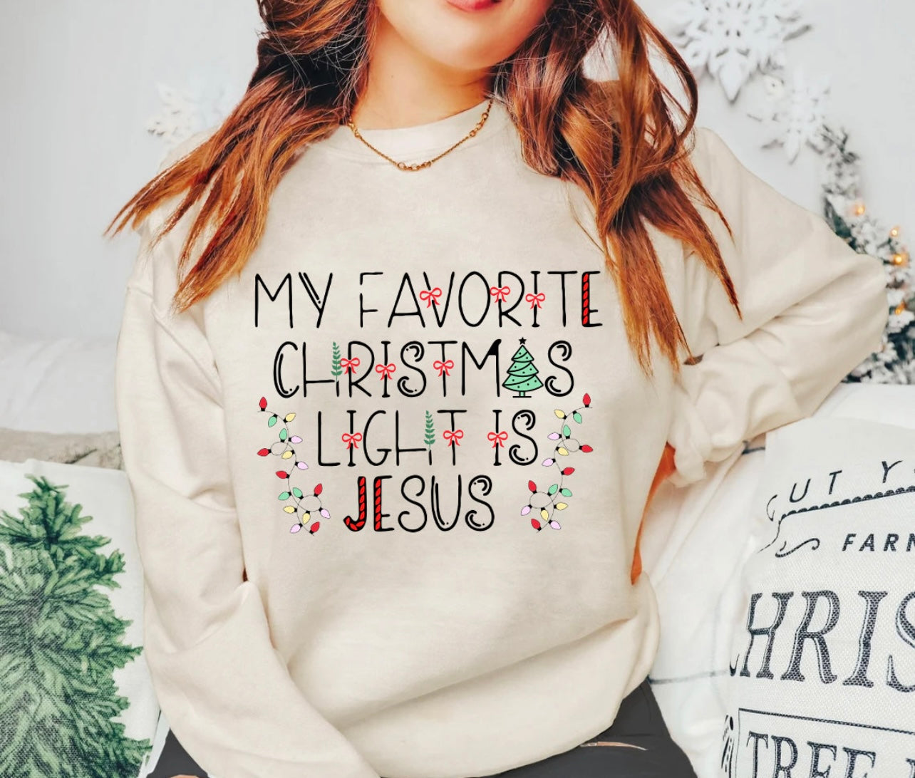 Sub - favorite Christmas light is Jesus
