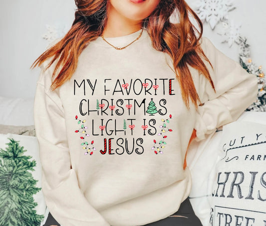 Sub - favorite Christmas light is Jesus