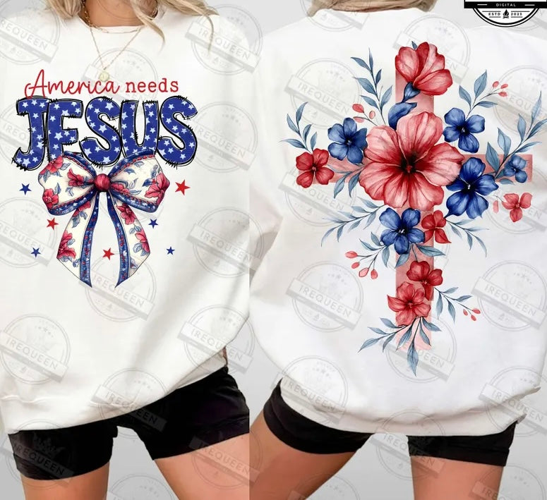 Front & back America needs Jesus