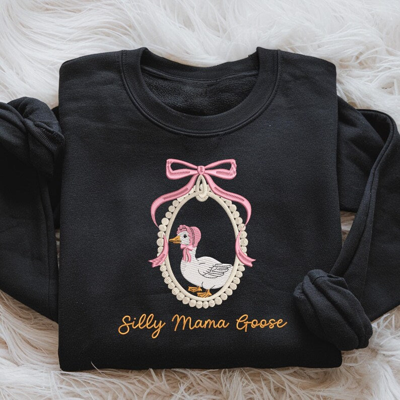 Emb - silly mama goose