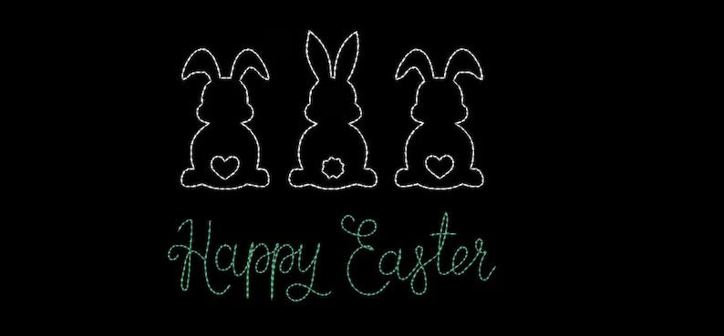 Emb - bunny happy Easter