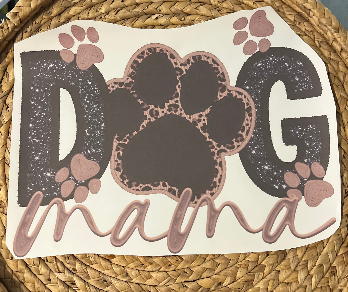 Adult glitter dog mom