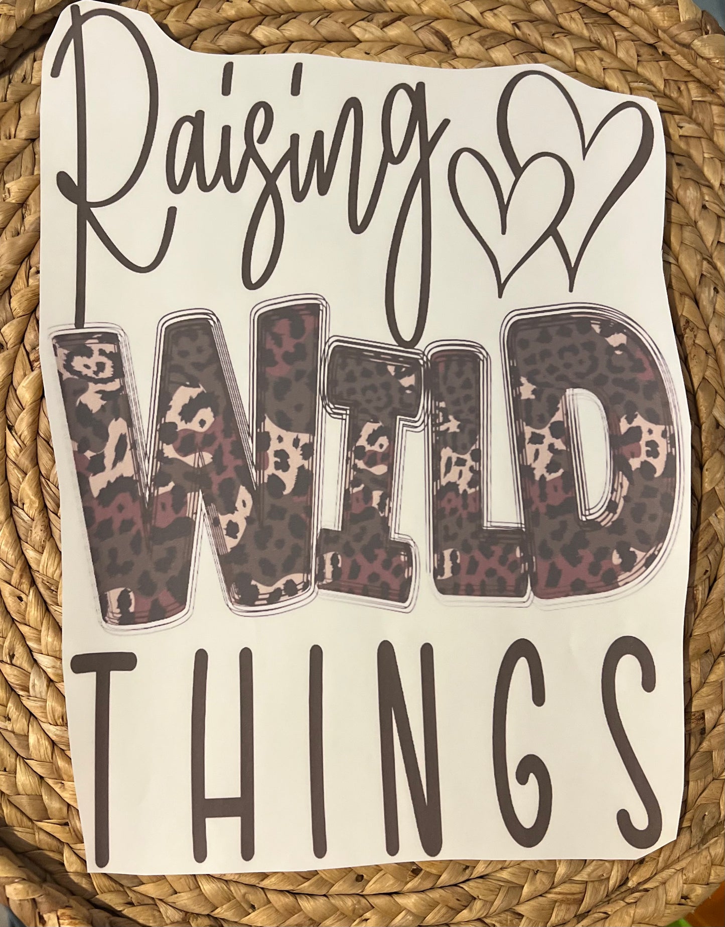 Adult raising wild things