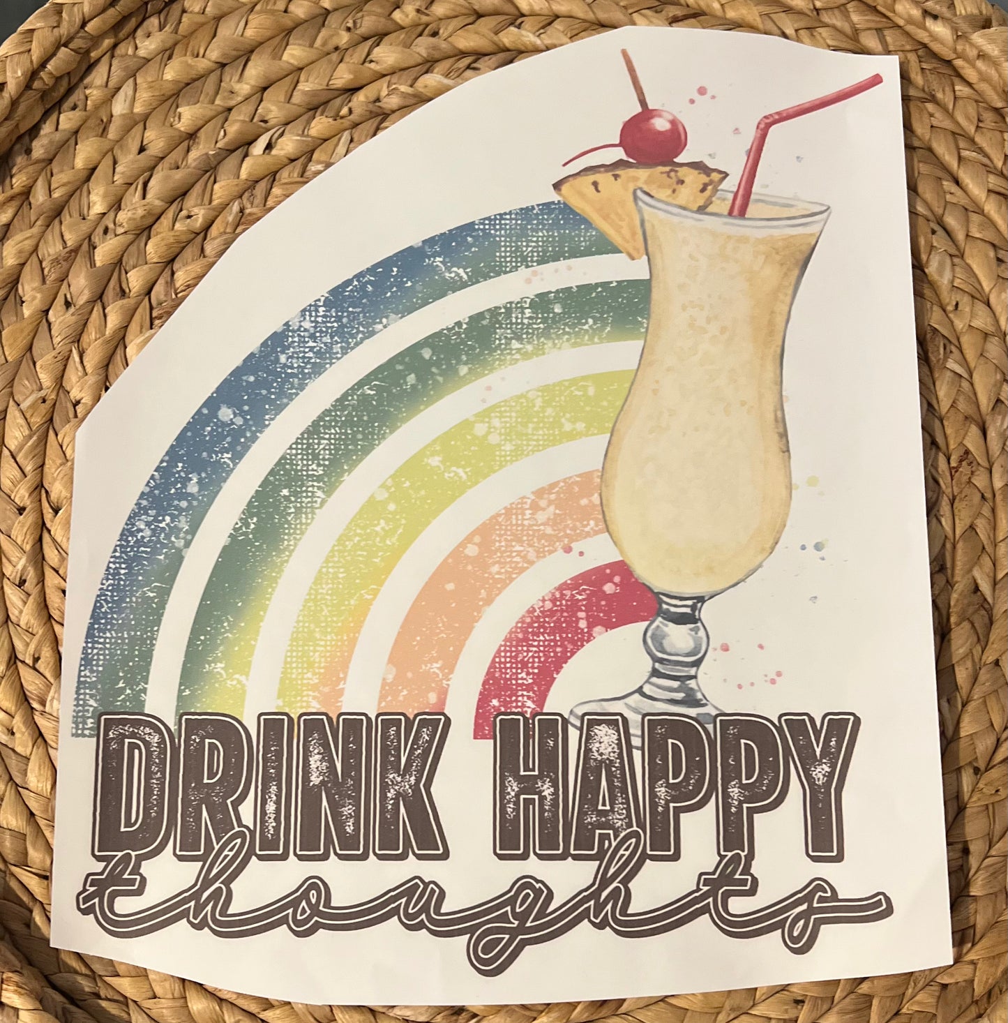 Adult drink happy thoughts