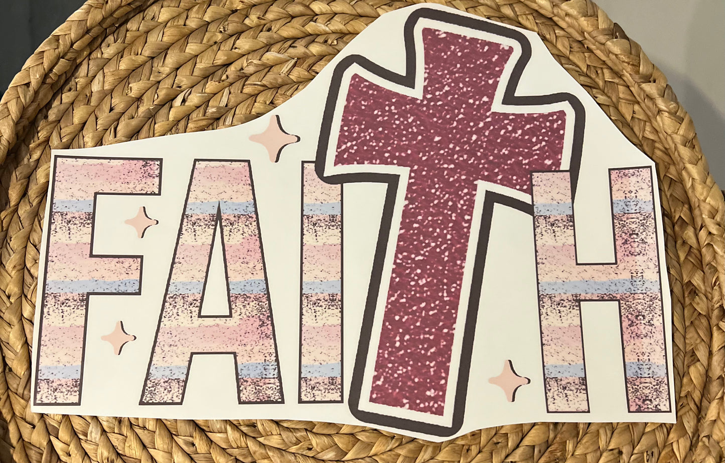 Adult glitter faith