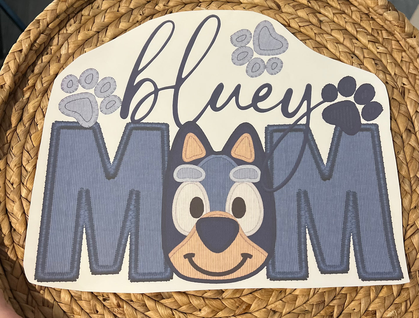 Adult blue dog mom