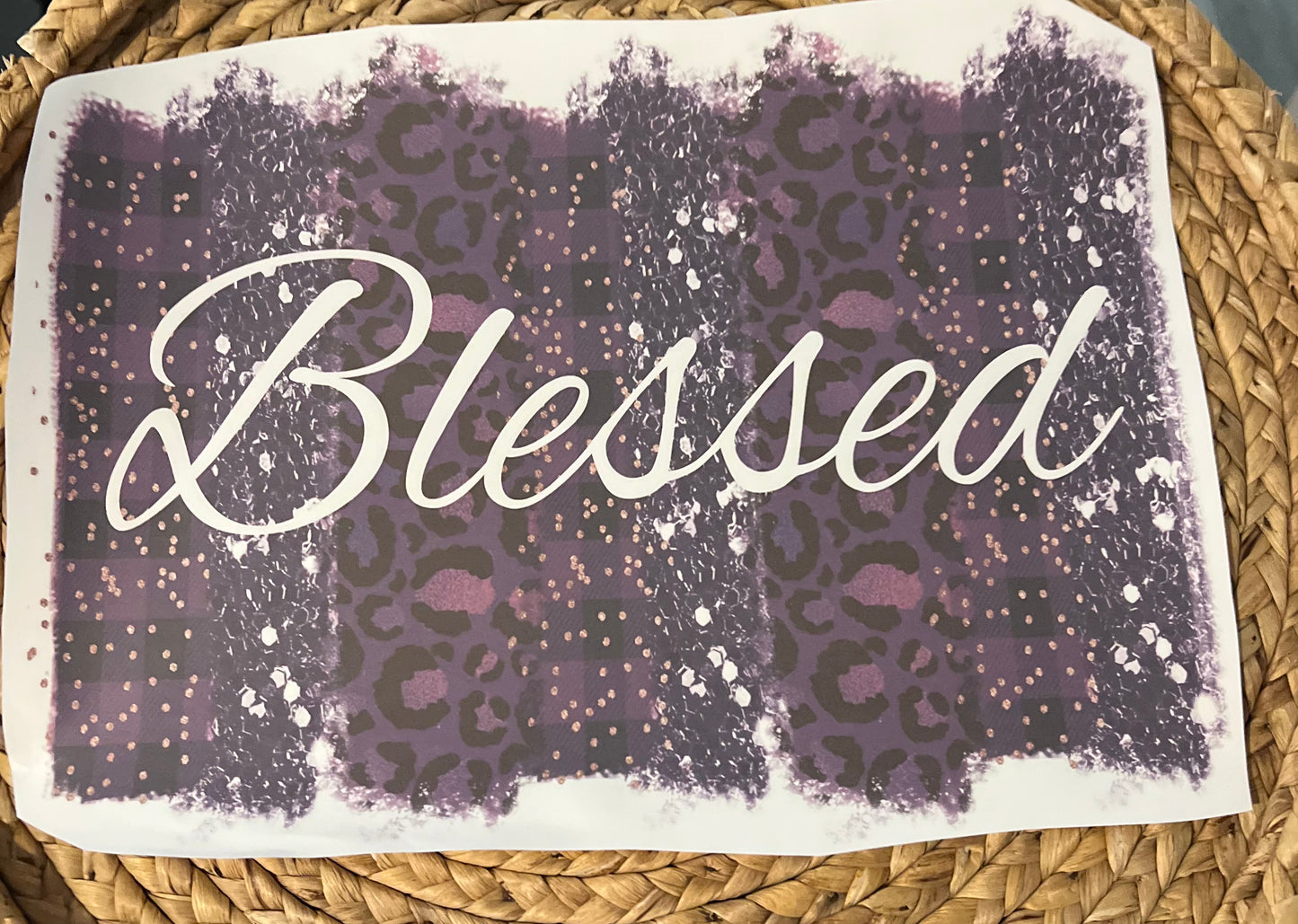 Adult purple leopard blessed