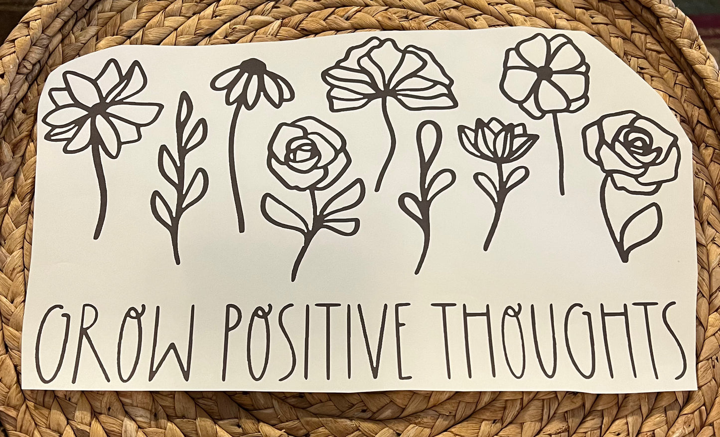 Adult grow positive thoughts