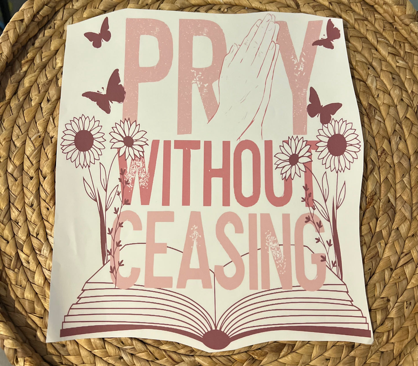 Adult pray without ceasing