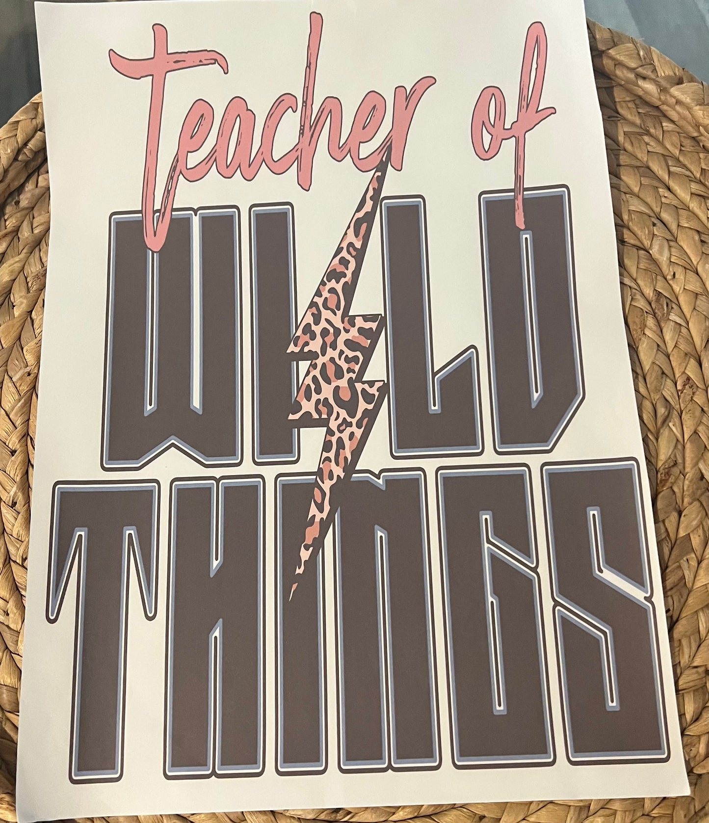 Adult teacher of wild things