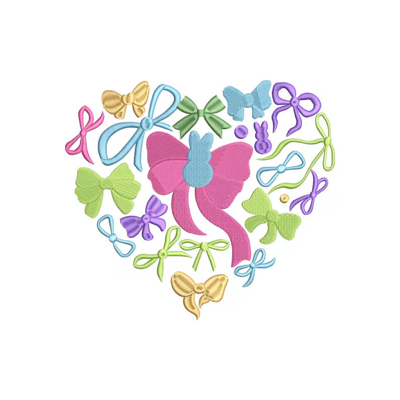 Emb - peep coquette heart