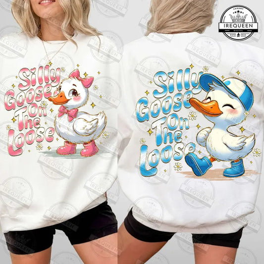 Pink silly goose on the loose