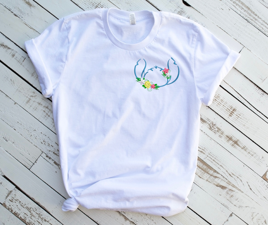 Emb - floral head outline