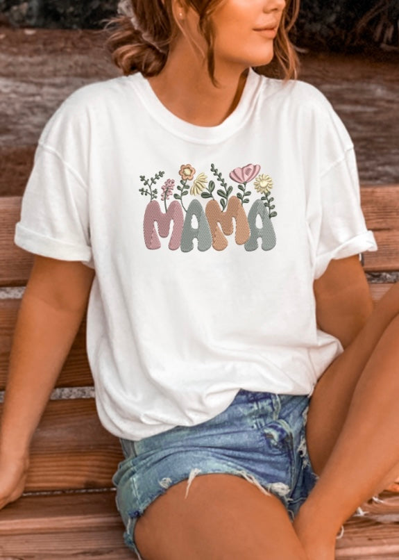 Emb - full floral mama