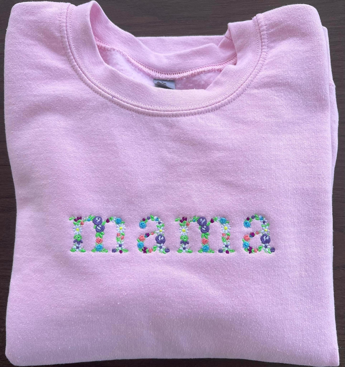 Emb - floral mama, mom, grandma