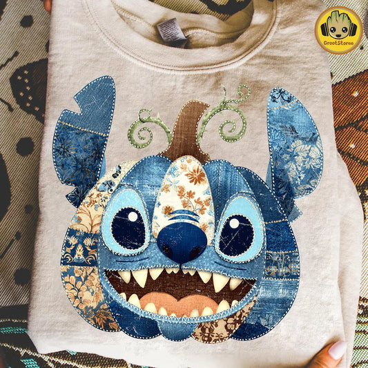 Denim stitch pumpkin