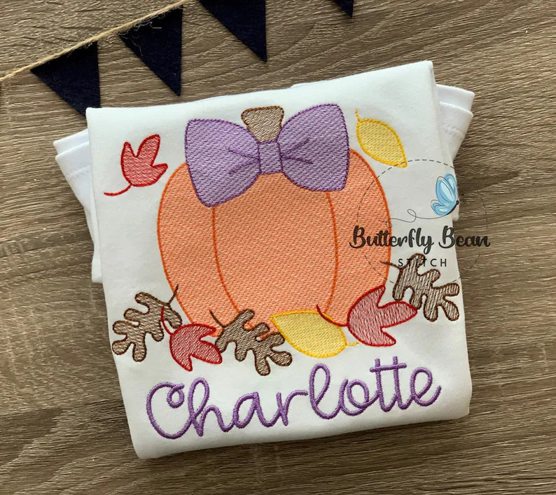 Emb - girly pumpkin