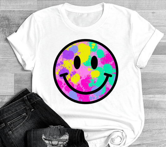 Sub - neon splatter smiley