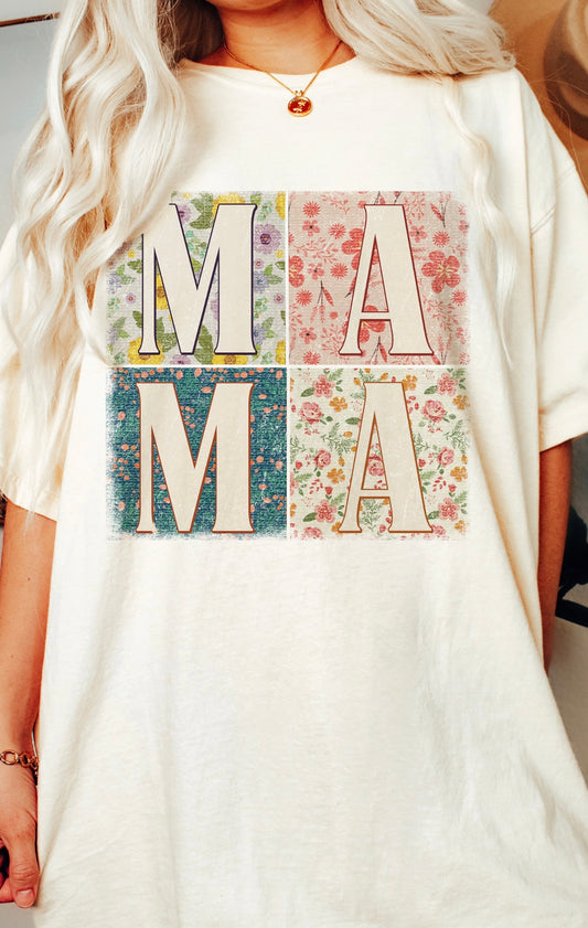 Sub - floral block mama