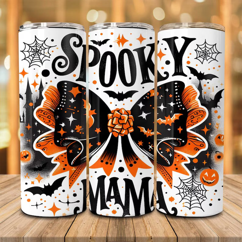 Spooky mama tumbler