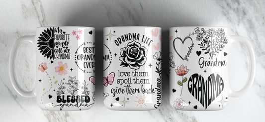 15 oz grandma life mug