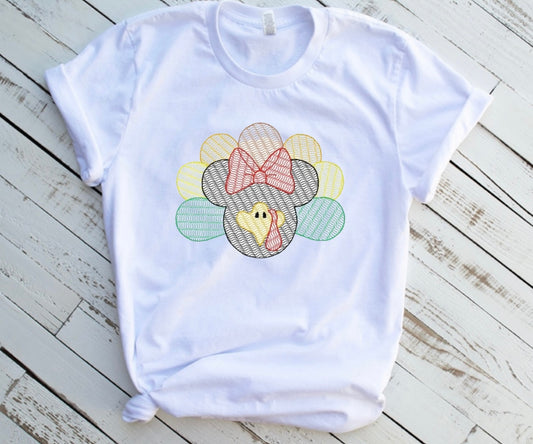 Emb - girl mouse turkey