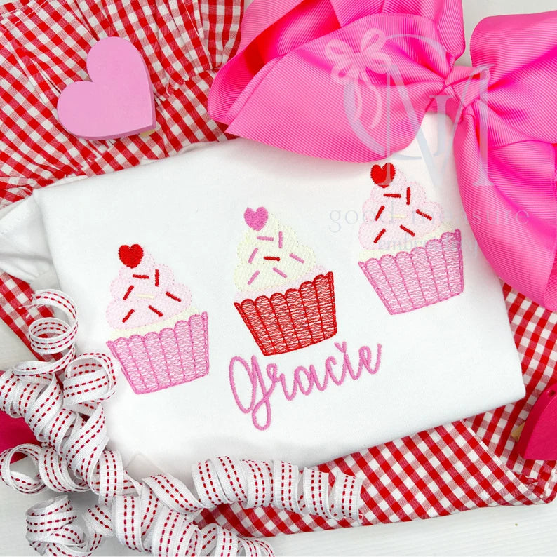 Emb - valentine cupcakes