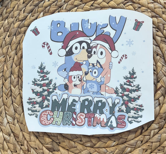 Toddler blue dog Christmas