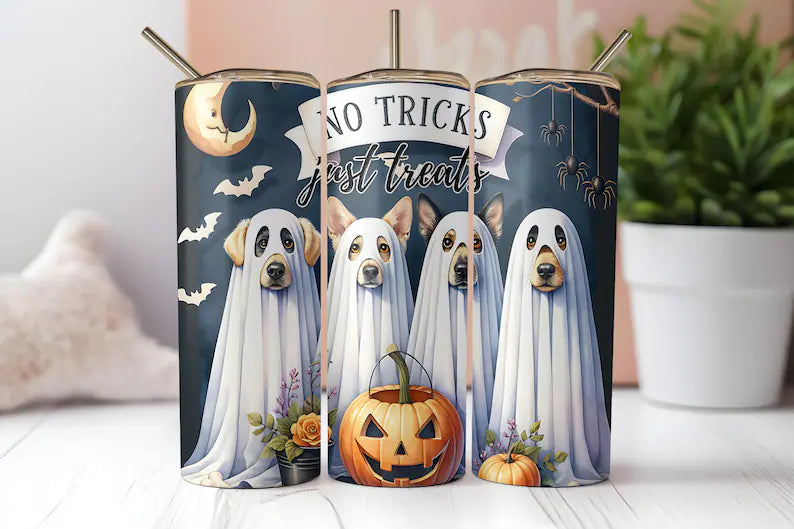 No tricks just treats tumbler