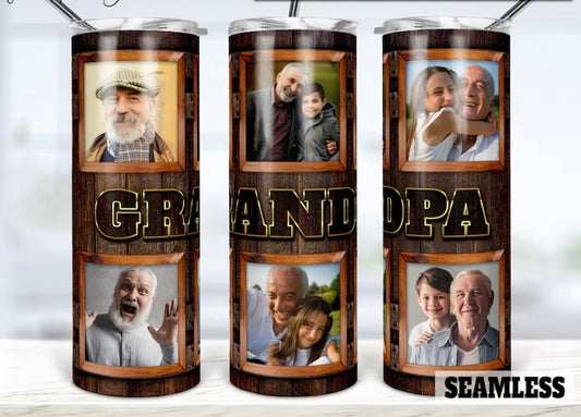 Rustic grandpa tumbler