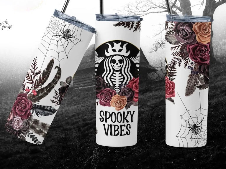 Starbie spooky vibes tumbler