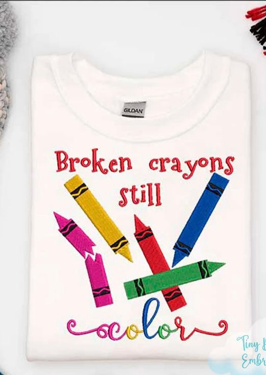 Emb - broken crayons still color