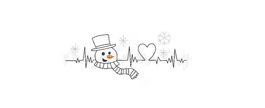 Emb - snowman heartbeat