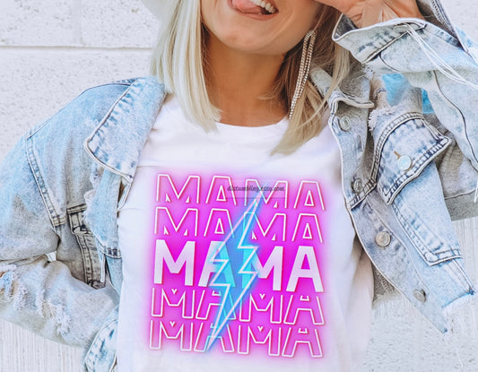 Sub - pink and blue lightning mama