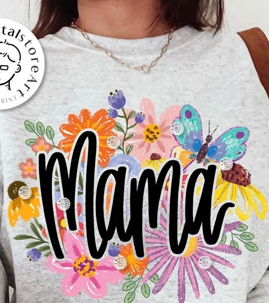 Butterfly floral mama