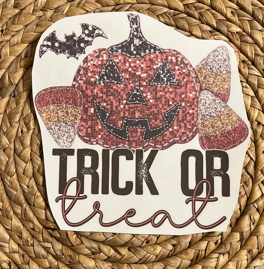 Toddler glitter trick or treat