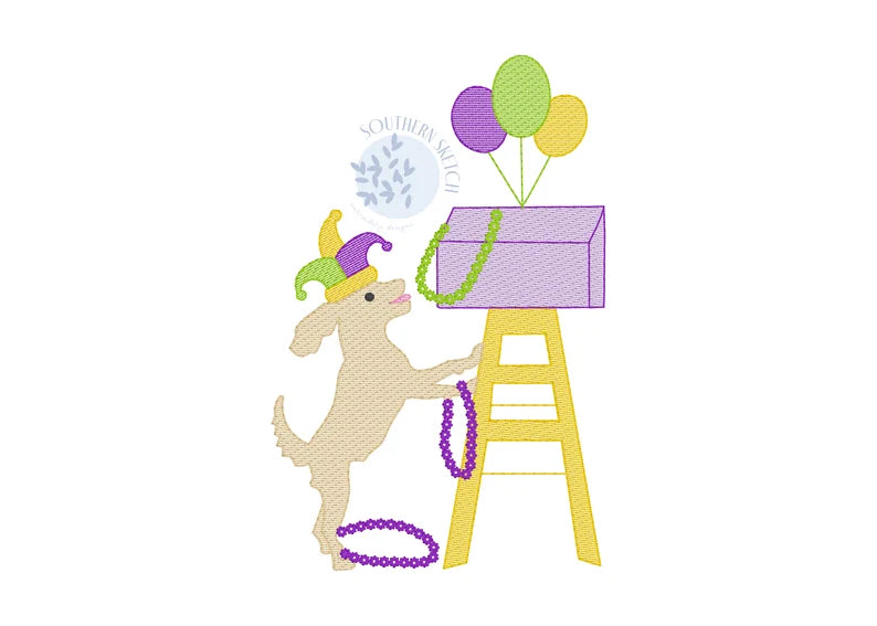 Emb - Mardi Gras dog