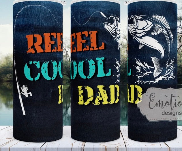 Reel cool dad tumbler