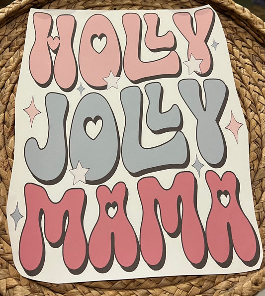 Adult holly jolly mama
