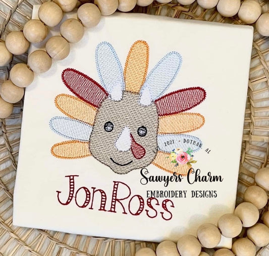 Emb - dinosaur turkey