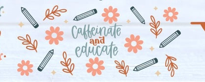 Frosted glass can caffiene and educate