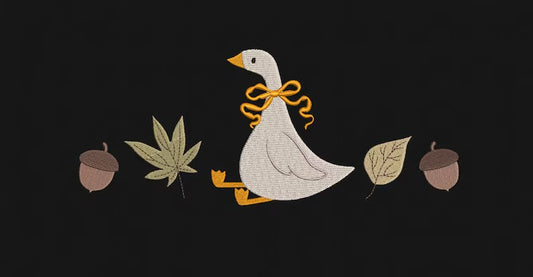 Emb - goose & acorns