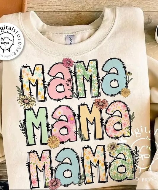 Floral stacked mama