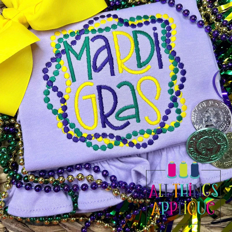 Emb - Mardi Gras beads