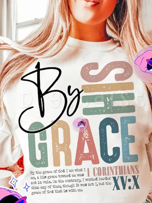 By His grace