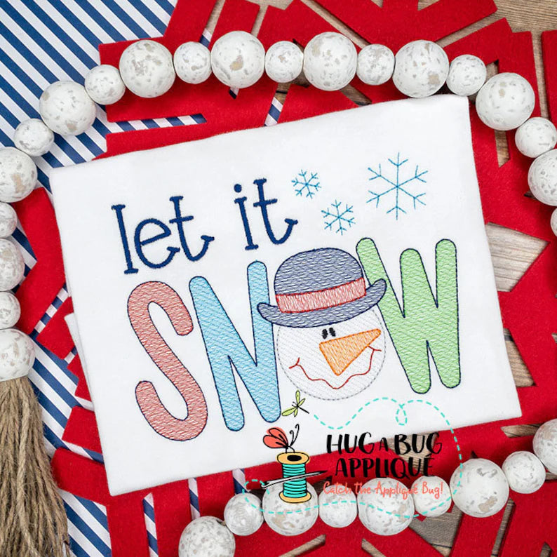 Emb - let it snow snowman