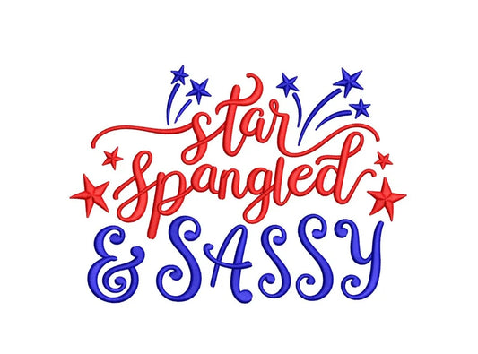 Emb - star spangled sassy