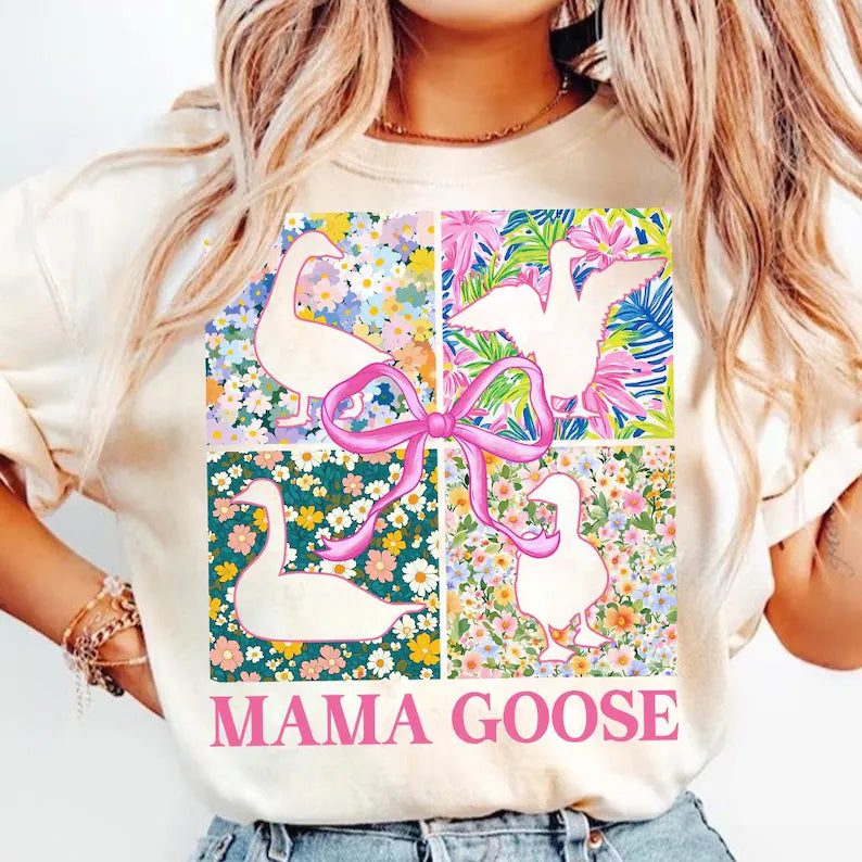 Floral coquette mama goose