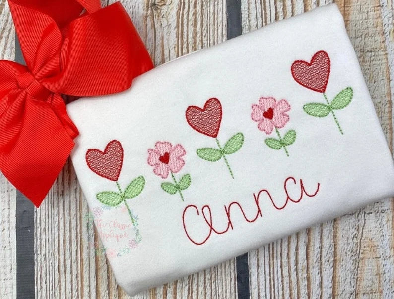 Emb - valentine flowers