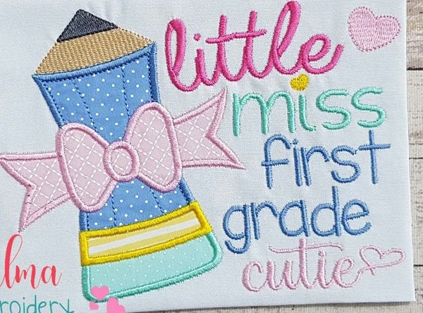 Emb - little miss grade pencil